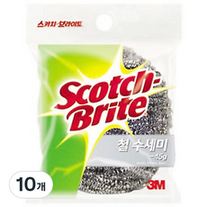 스카치브라이트 3M 철 수세미, 10개, 1개입
