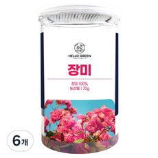 헬로우그린 장미차, 70g, 6개, 1개입