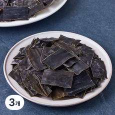 주일 무결점 해풍맞은 완도 자른다시마, 3개, 300g