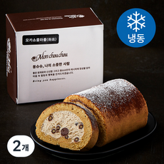 Monchouchou 모카 쇼콜라롤 하프 (냉동), 180g, 2개