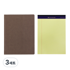 標準文件板夾 + B5橫線筆記本 50張 隨機出貨組合, 米色, 3套