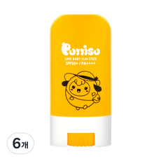 Puttisu 孩童防曬棒 SPF50+ PA++++, 17g, 6條