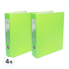 투코비 도노 D링 바인더 3공 A4 5cm, 연두, 4개