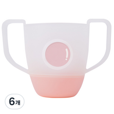 LITTLE CLOUD 兒童火箭牙刷杯, 6個, 淡粉色