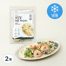 그로또 생크림 새우 파스타 2인분 (냉동), 928g, 2개