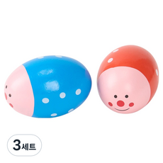 캐스비 맑은소리 에그쉐이커 86g x 2종 세트, 빨강, 파랑, 3세트