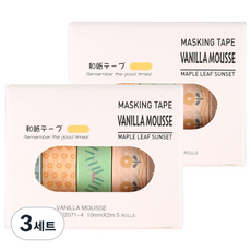 포텐키트 이쁜 데코테이프 1cm x 2m 5롤 x 2p 세트, 타입4, 3세트