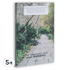 루카랩 스크랩 더 모먼트 노트, 01 파크 벤치 무선, 5개