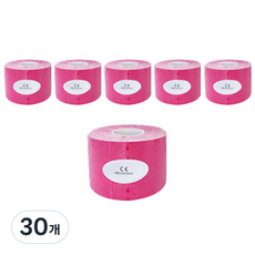 뽀마 스포츠테이프 5 cm x 5 m 핑크, 1개입, 30개