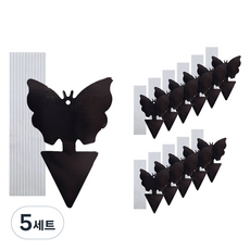 가든잇 초파리 끈끈이 트랩 12p + 와이어 12p 세트 검정, 5세트