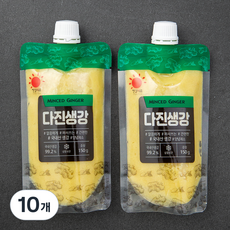 엔젤식품 짜서쓰는 다진생강, 150g, 10개