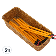 Gongganane 小號長方形藤籃 S 24 x 10 x 6cm, 天然, 5個