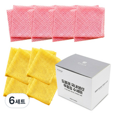도블레 무흠집 망사수세미 2종 x 4p 세트, 6세트