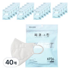 피코스킨 참조은 2D 마스크 중형 성인용 KF94, 화이트, 40개, 5개입