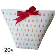 Ilsang-gwan 禮品包裝設計緞帶紙盒, 水滴, 20個