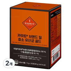 올바른건강식품 카무트 브랜드 밀 효소 골드 30p, 90g, 2개