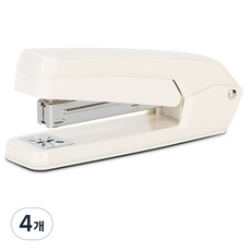 deLi 得力 粉彩雙色旋轉式訂書機 0434, 4個, 象牙白