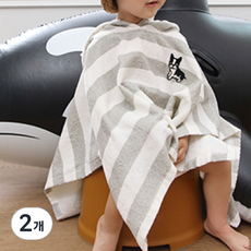 PATTERN IN 兒童連帽浴巾圖案紙組 P1120, 混合顏色, 2個