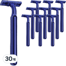 블루마켓 호텔 용품 스테인리스 일회용 면도기 블루, 1개입, 30개