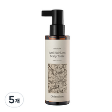 오리엔타임 더 시크릿 안티 헤어로스 스칼프 토닉, 5개, 150ml
