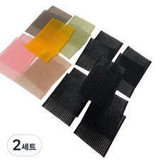 Style Planet 化妝固定髮貼 黑色10入 + 混合色10入 套組, 黑色, 混合色, 2套