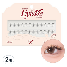 PICCASSO 畢卡索 Eyeme 分段式假睫毛 自然W款, 2個, 黑色