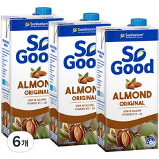 So Good 原味杏仁奶, 1L, 6瓶