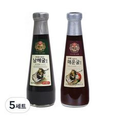 백설 남해 굴소스 + 매운 굴소스, 5세트, 350g