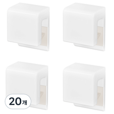 하비티 부착형 튜브클립 치약걸이, 20개