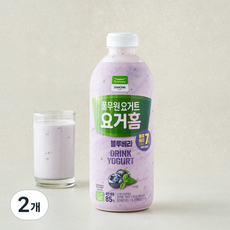 풀무원다논 요거홈 블루베리, 2개, 1개입, 1L