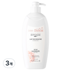 바이빠세 대용량 고보습 바디워시 로즈힙, 1L, 3개