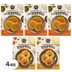 백설 녹차맛 찹쌀호떡믹스 400g x 3p + 찹쌀호떡믹스 400g x 2p, 4세트
