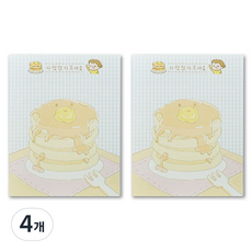 Langcat Mall Nalm 可撕式迷你便利貼, 鬆餅多淋醬汁, 50張, 4個