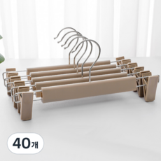데보코 자국방지 바지걸이, 베이지, 40개