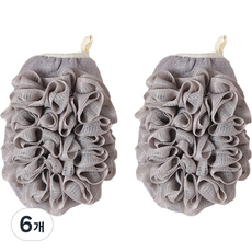 Woni's 沐浴手套, 淺灰色, 6個, 1入