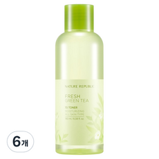 네이처리퍼블릭 프레시 그린티 70 토너, 180ml, 6개
