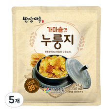 밥상마루 가마솥맛 쌀누룽지, 600g, 5개