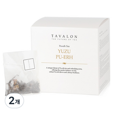 TAVALON 柚子普洱茶, 15入, 2個, 2g
