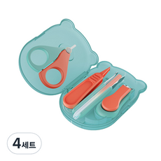 고나비 유아용 손톱깎이 6종 세트, 블루오렌지, 4세트