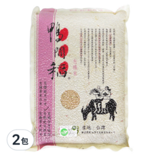 鴨間稻 有機越光糙米, 台灣產, 3kg, 2包