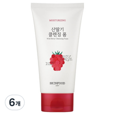 스킨푸드 베지가든 산딸기 클렌징 폼, 6개, 150ml