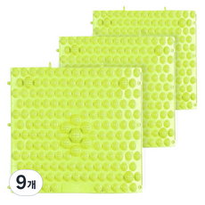 비제스코 발바닥 건강 마사지 지압 매트 VIV-B2, 그린, 9개