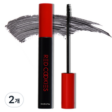 Red Cookie Viewer 捲翹睫毛膏 8ml, Black, 2支