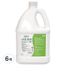그래콜 소독용 에탄올, 6개, 4L