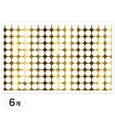 Witches Nail 水轉印貼紙, 復古 金色, 6個