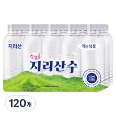 청정골지리산수 무라벨 생수, 120개, 500ml