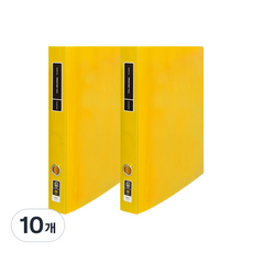 노블 투명 프론티어 프리미엄 A4 3cm D링 바인더 3공, 노랑, 10개