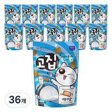 고집 고양이 간식, 연어맛, 60g, 36개