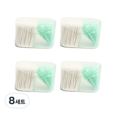 다용도 일회용 치실 그린 50p +면봉 100p 세트, 8세트