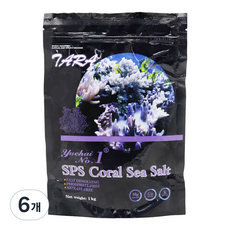 TARA SPS 코랄 씨솔트 해수염, 1kg, 6개